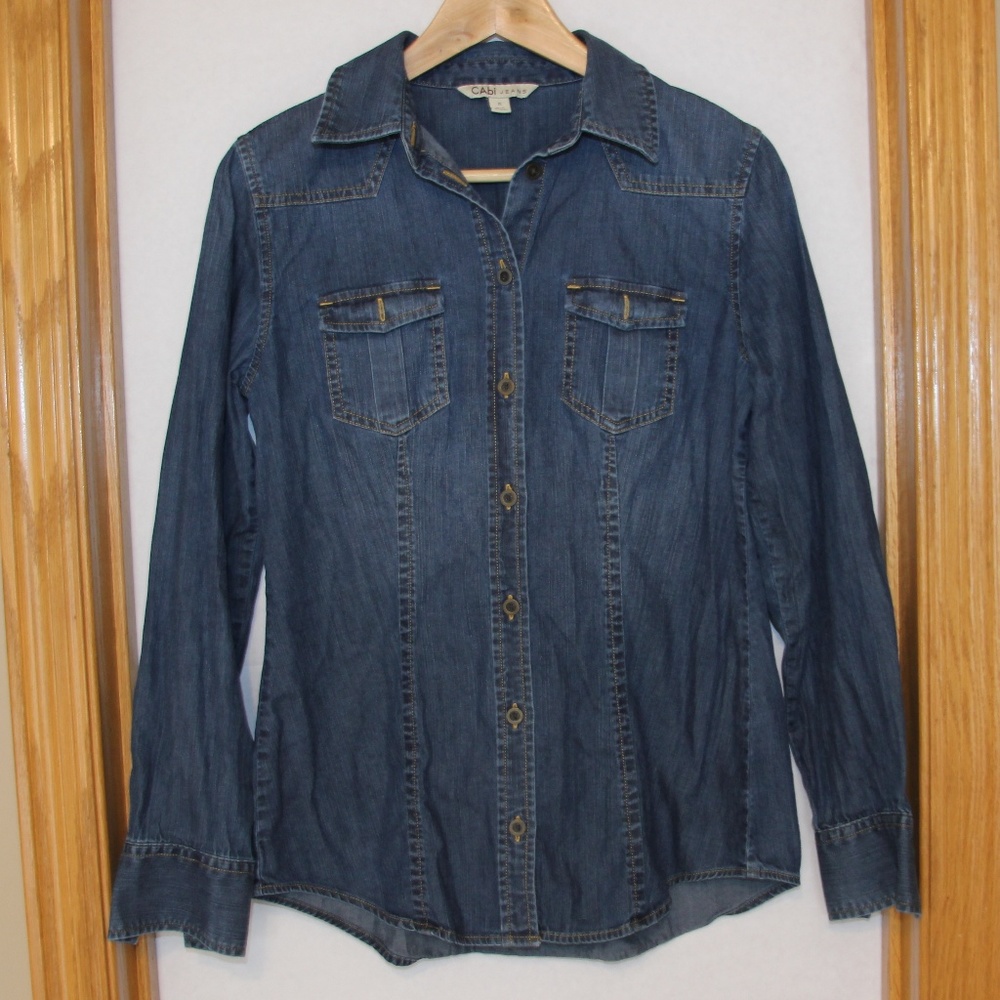 Cabi Jeans Demin Button Down Shirt
